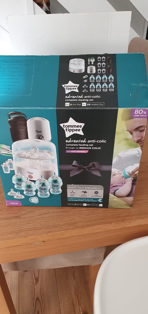 tommee tippee anti colic steriliser set